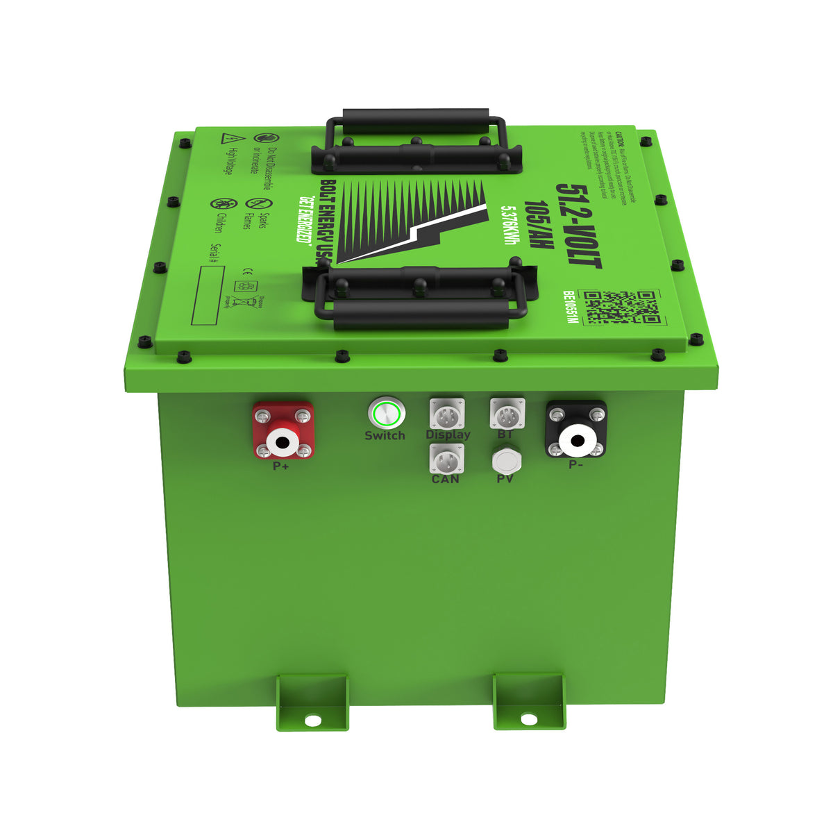 Bolt Energy 51V 105Ah Lithium Battery Complete Kit