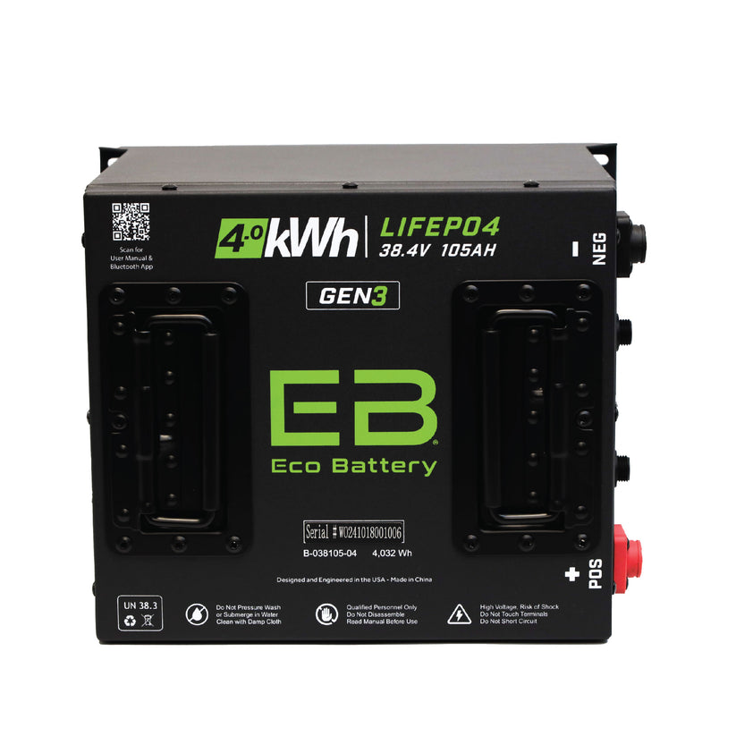 Eco Battery 38V 105Ah Lithium Complete Kit