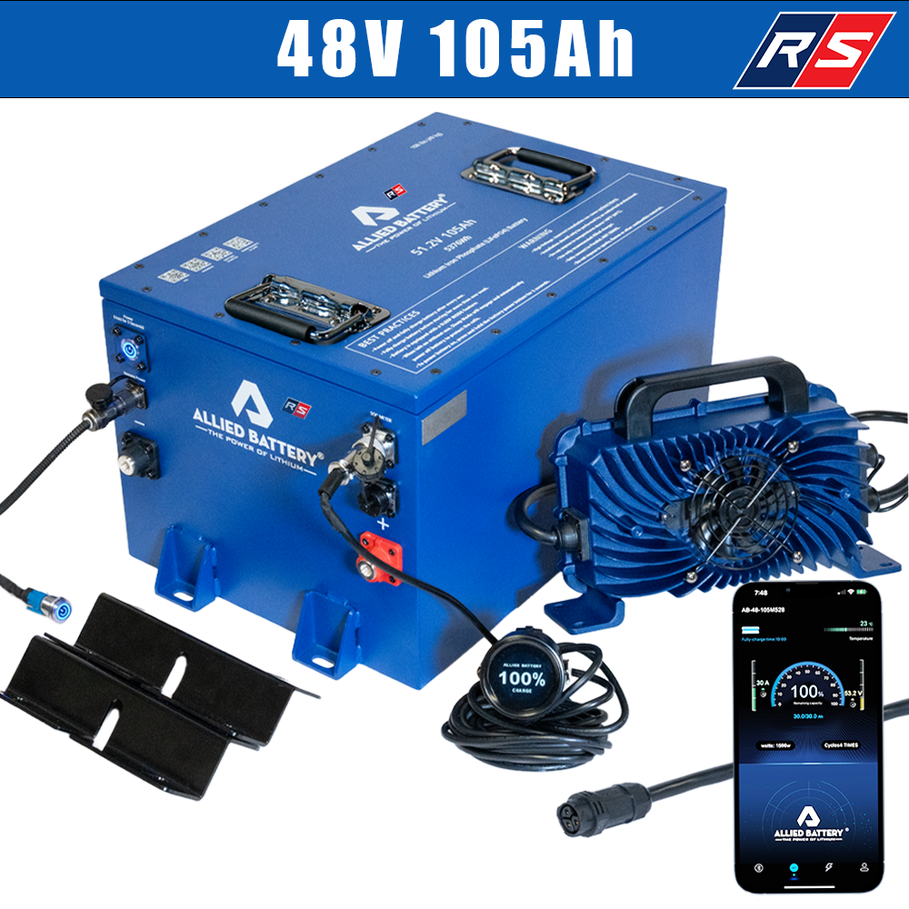 Allied 48V 105Ah Golf Cart Lithium Battery Kit