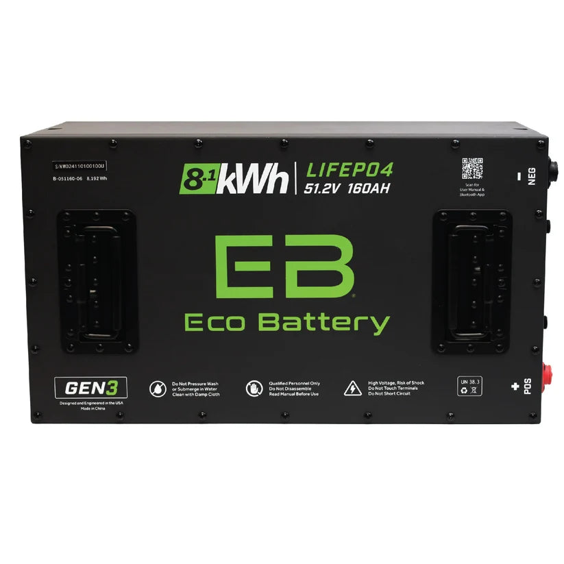 Eco Battery 51V 160Ah Lithium Complete Kit