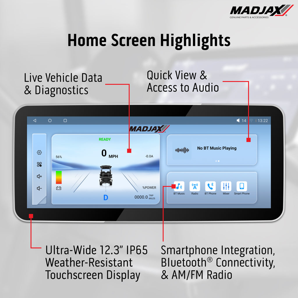 MadJax Kinnect XSeries 12.3″ Display Screen