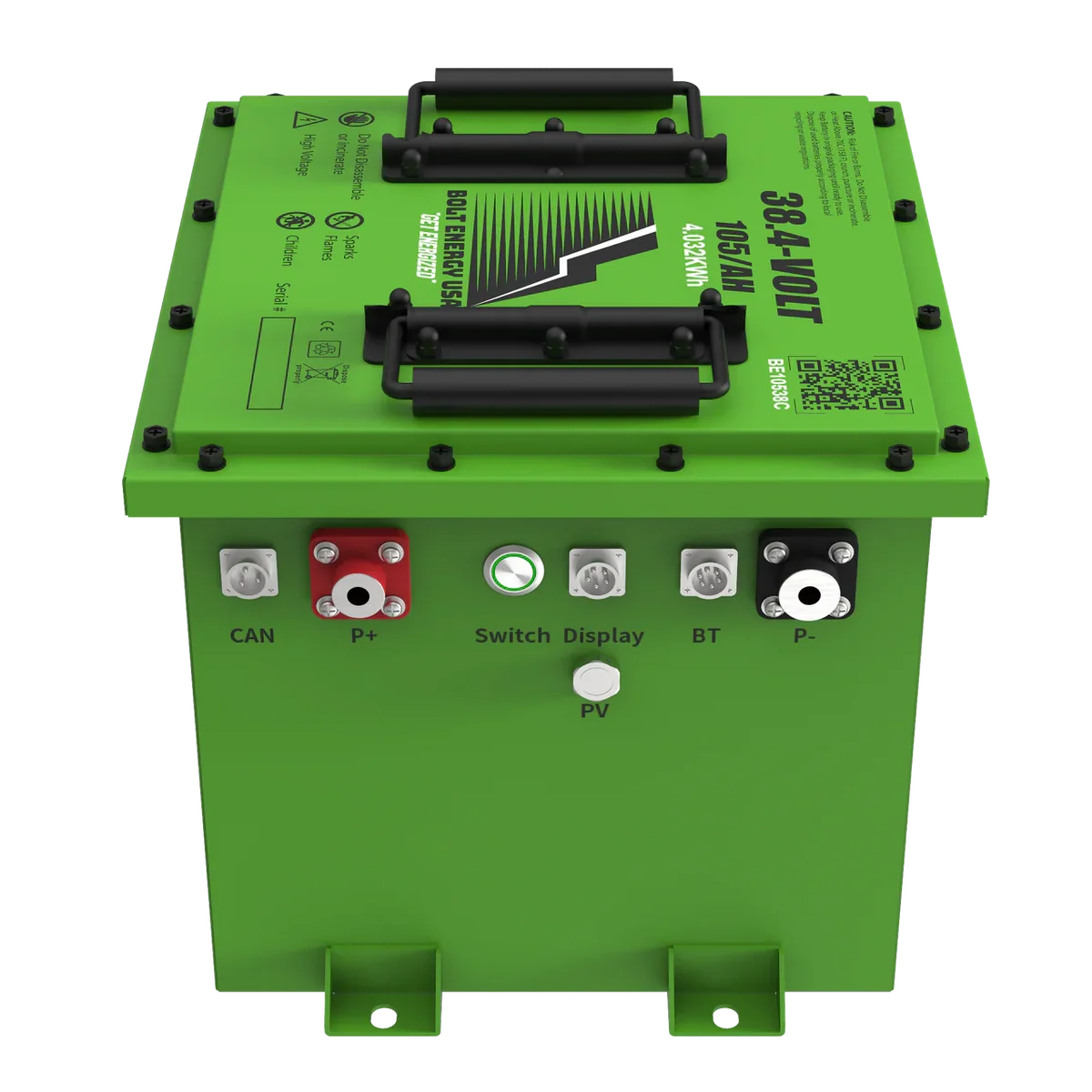 Bolt Energy 36V 105Ah Lithium Battery Complete Kit