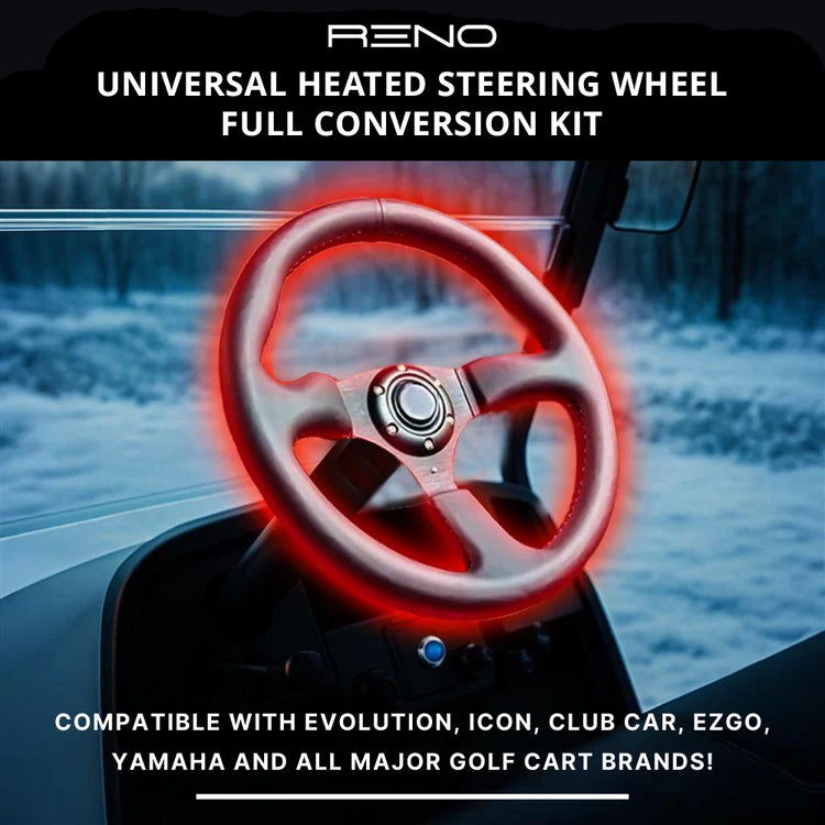 RENO Universal Heated Golf Cart Steering Wheel Conversion Kit