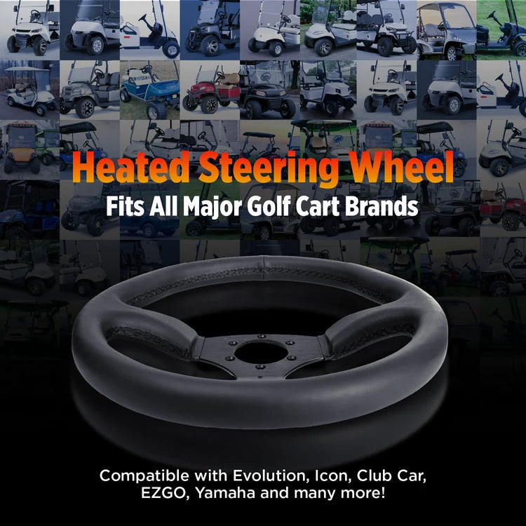 RENO Universal Heated Golf Cart Steering Wheel Conversion Kit