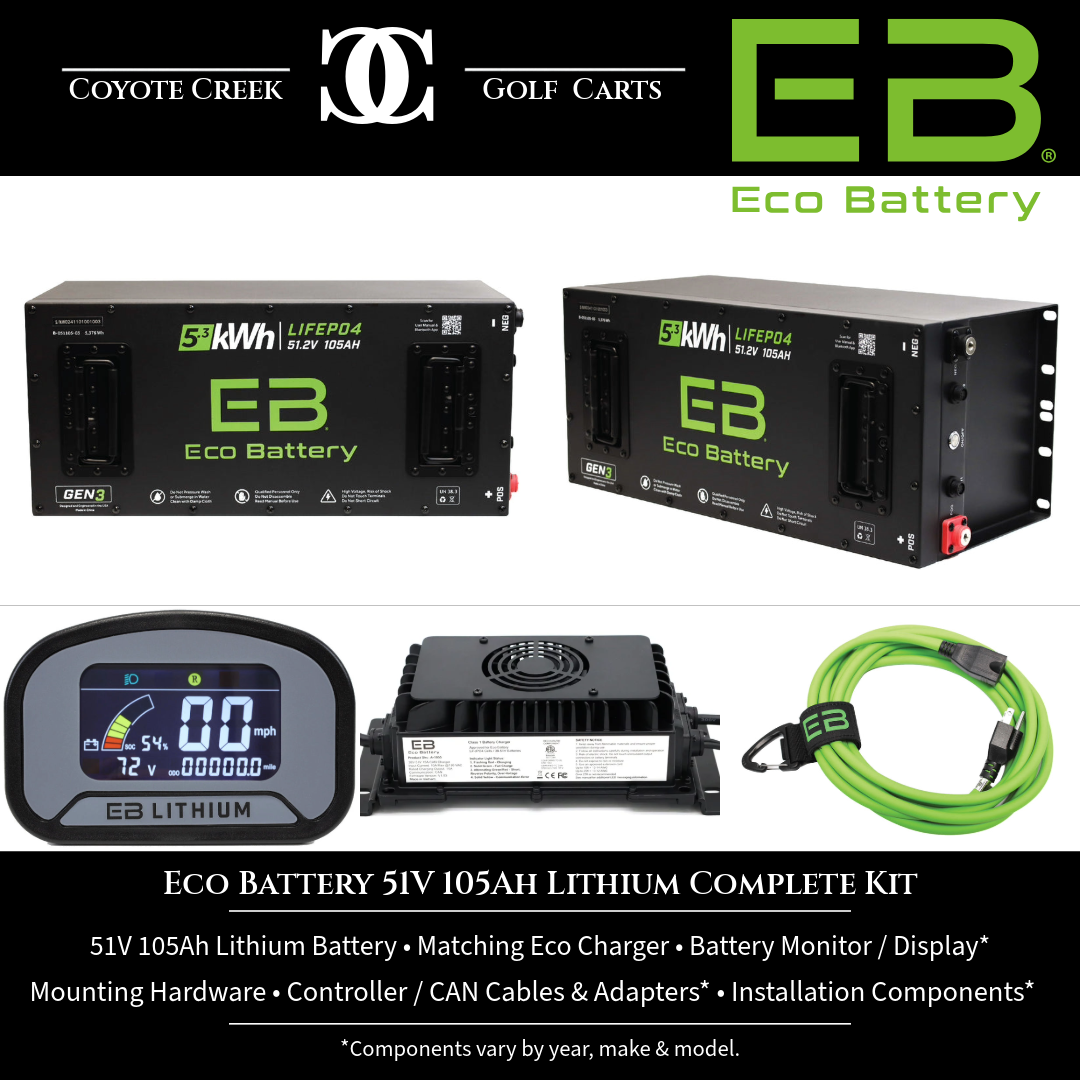 Eco Battery 51V 105Ah Lithium Complete Kit