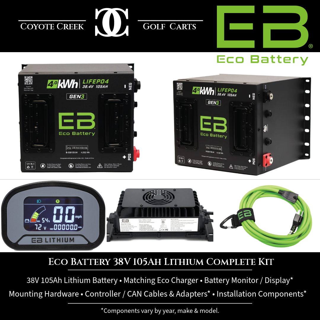 Eco Battery 38V 105Ah Lithium Complete Kit