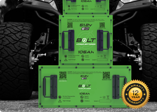 Bolt Energy 36V 105Ah Lithium Battery Complete Kit